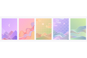 Linear mountain landscape. Line, an Illustration by winwin.art