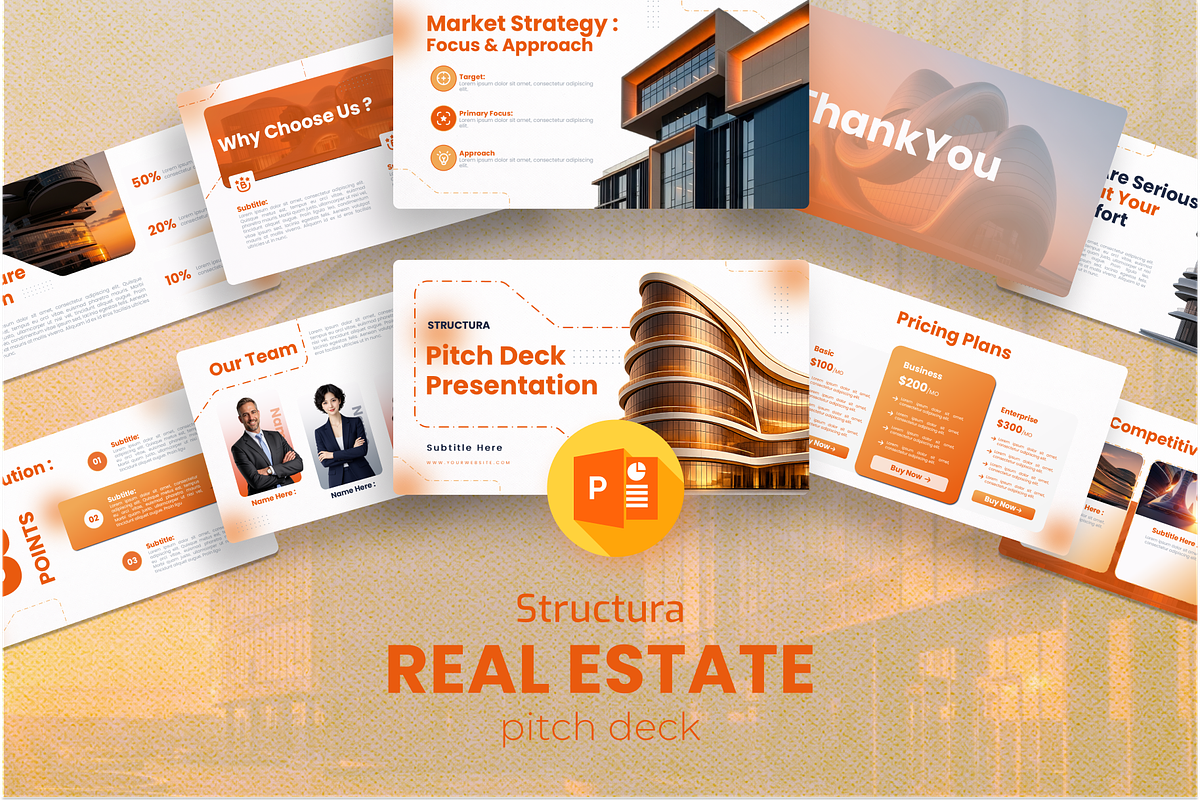 Structura Real Estate PPT Template, a Presentation Template by Premast (Photo 1 of 3)