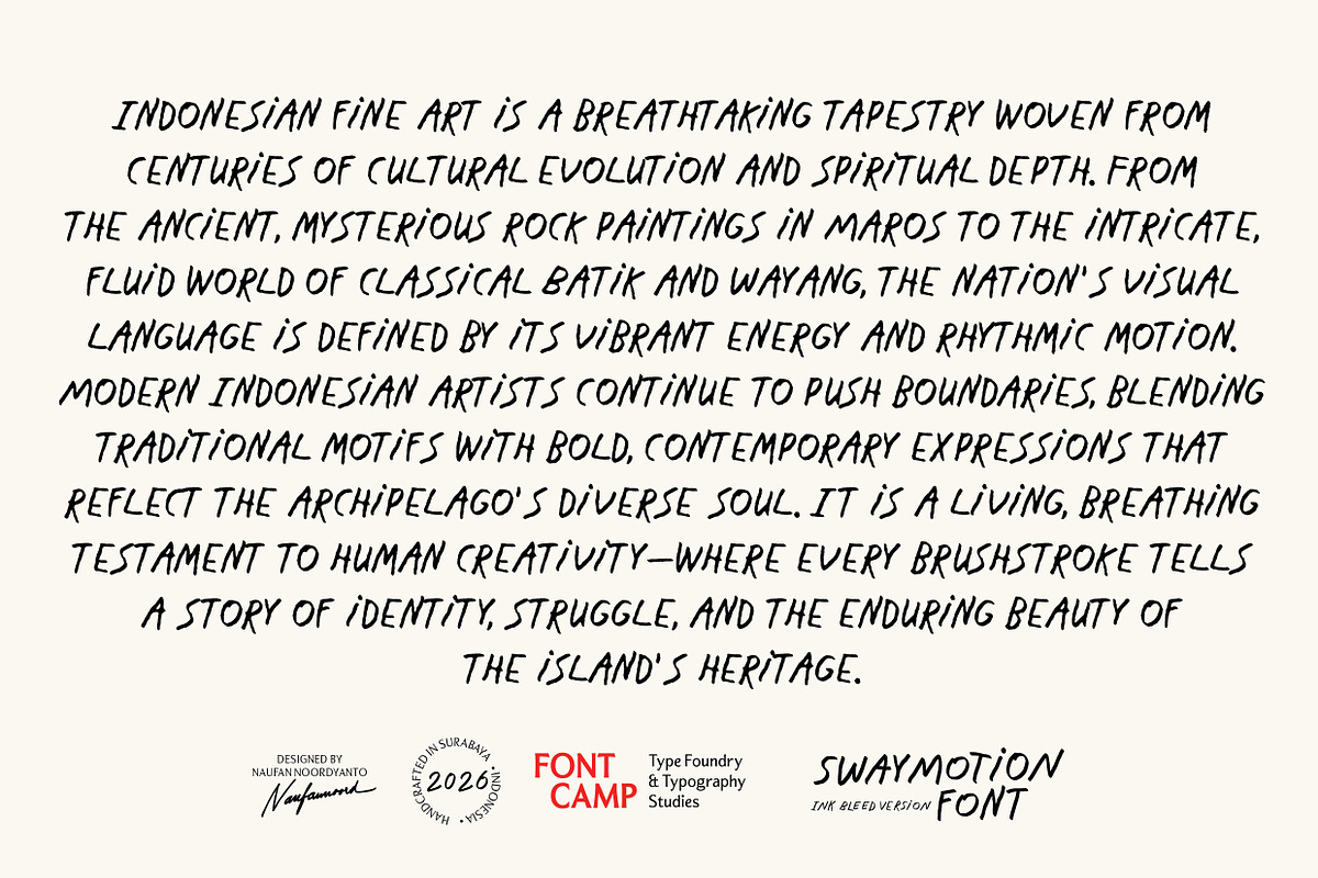 Swaymotion Font, a Handwritten Font by Fontcamp Type Foundry (Photo 13 of 17)