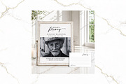 Funeral Bundle B&W Canva FR003, a Stationery Template by TyphoonStudio (Thumbnail 9 of 11)