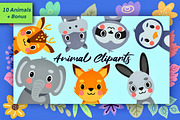 Cute Animals Portrait Bundle, an Animal Illustration by Vectorheroes (Thumbnail 3 of 6)