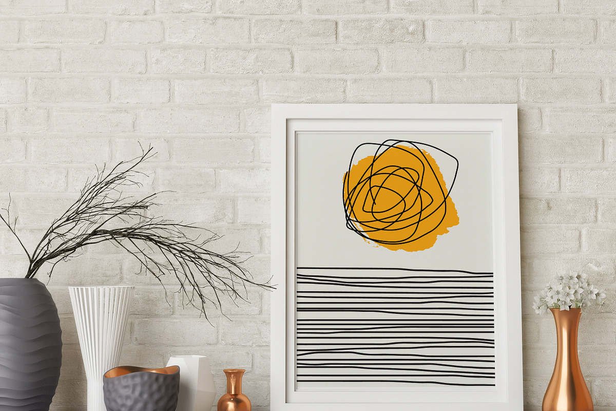 Mid century minimalist retro art 2, a Decorative Illustration by SmartDesign (Photo 5 of 6)