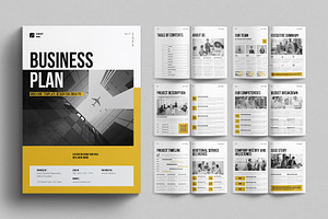 Business Plan Template, a Brochure Template by E-Type