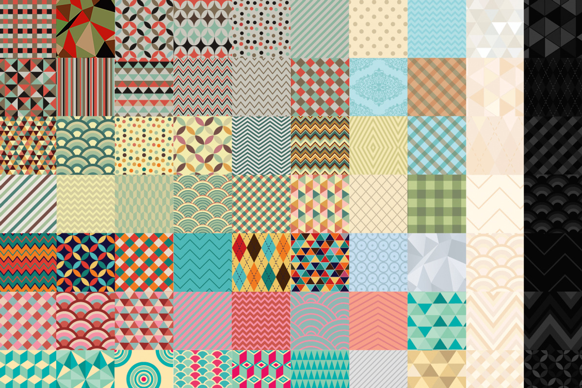 100 Geometric Patterns, a Pattern Graphic by Olya Creative