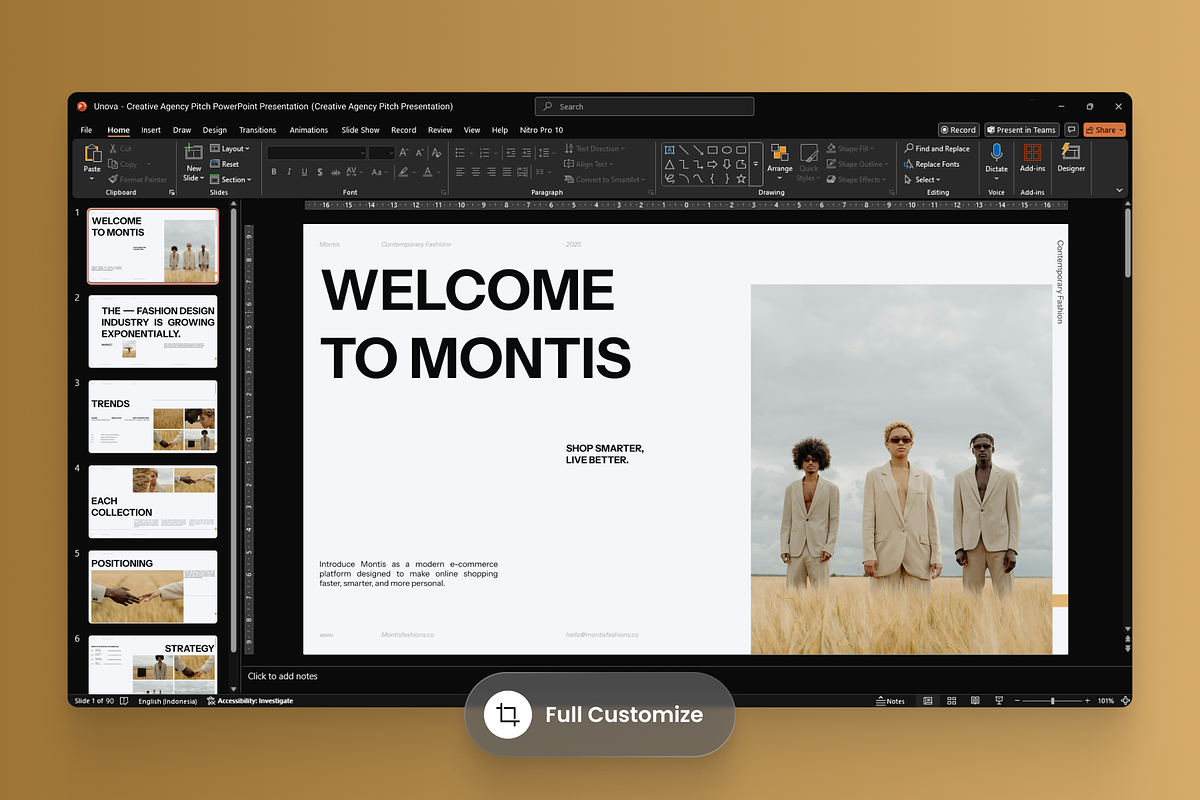 Montis - Fashion Style Presentation, a Presentation Template by SLAB! Design (Photo 3 of 9)