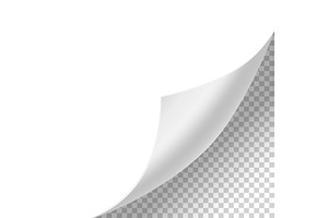 Curled paper corner. Curve, a Texture Illustration by Things for designers