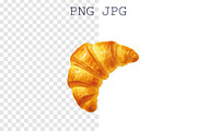 Croissants - elements and patterns, a Pattern Graphic by DreamoraArt (Thumbnail 2 of 9)