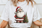 Whimsical Quirky Santa Clipart, a Seasonal Illustration by Canvas Craft (Thumbnail 6 of 10)