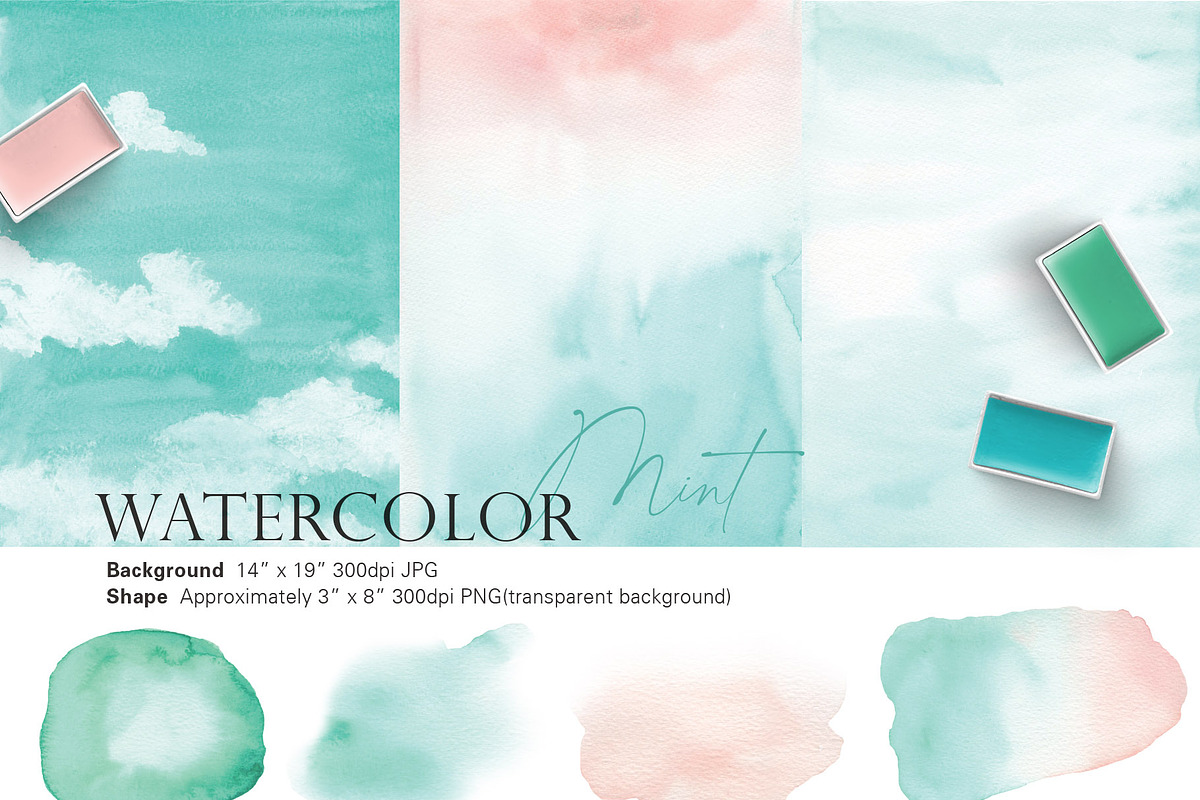 Watercolor Flower - Fantasy Mint, an Illustration by Beigetime (Photo 6 of 9)