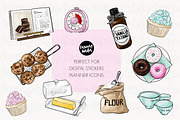 Home baker clipart bundle, a Food Illustration by Parinaz Wadia Design (Thumbnail 7 of 9)