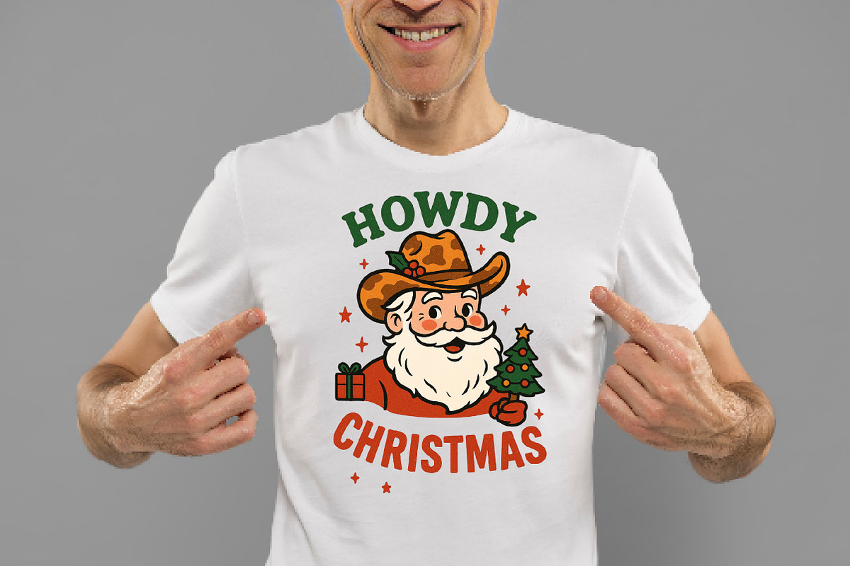 Howdy Christmas Western Santa Cowboy, an Illustration by Daily.Designs (Photo 2 of 6)