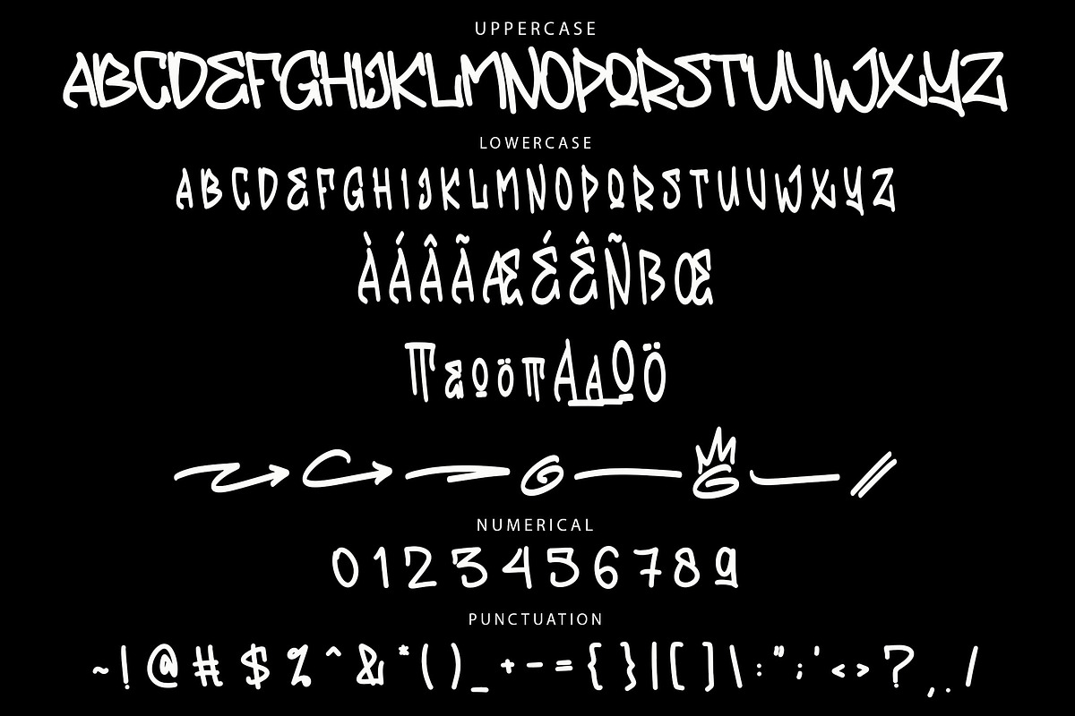 SEQARO Boldline Graffiti Font, a Handwritten Font by NTC Graphic (Photo 8 of 9)