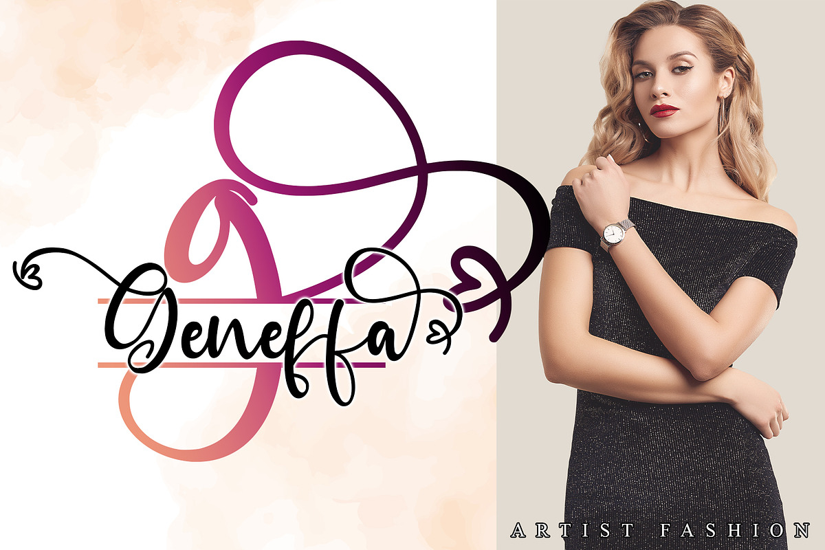 Angelinn Monogram, a Script Font by Letterara (Photo 4 of 12)