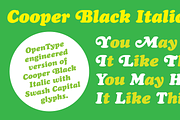 Cooper Black Italic Pro, a Font by Wordshape (Thumbnail 1 of 5)