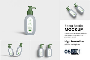 Soap Bottle Mockup, a Product Mockup by bimockup