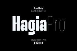 Hagia Pro Modern Vintage Logo Font