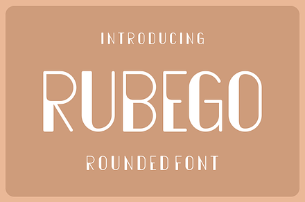 Rubego - Rounded Font