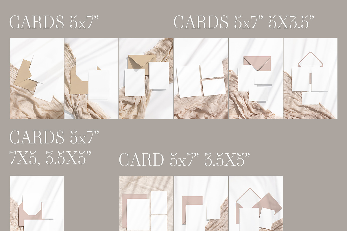 5x7CardEnvelopeMockupBundle Canvab32, an Advertising Mockup by PawMockups (Photo 3 of 12)