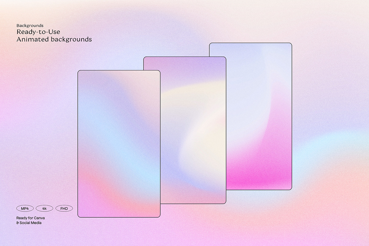 CANDY Animated Gradients Backgrounds, a Social Media Template by Sparrow & Snow (Photo 4 of 21)