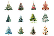 Christmas Nordic Tree Clipart PNG, a Seasonal Illustration by fashionaddict (Thumbnail 2 of 4)
