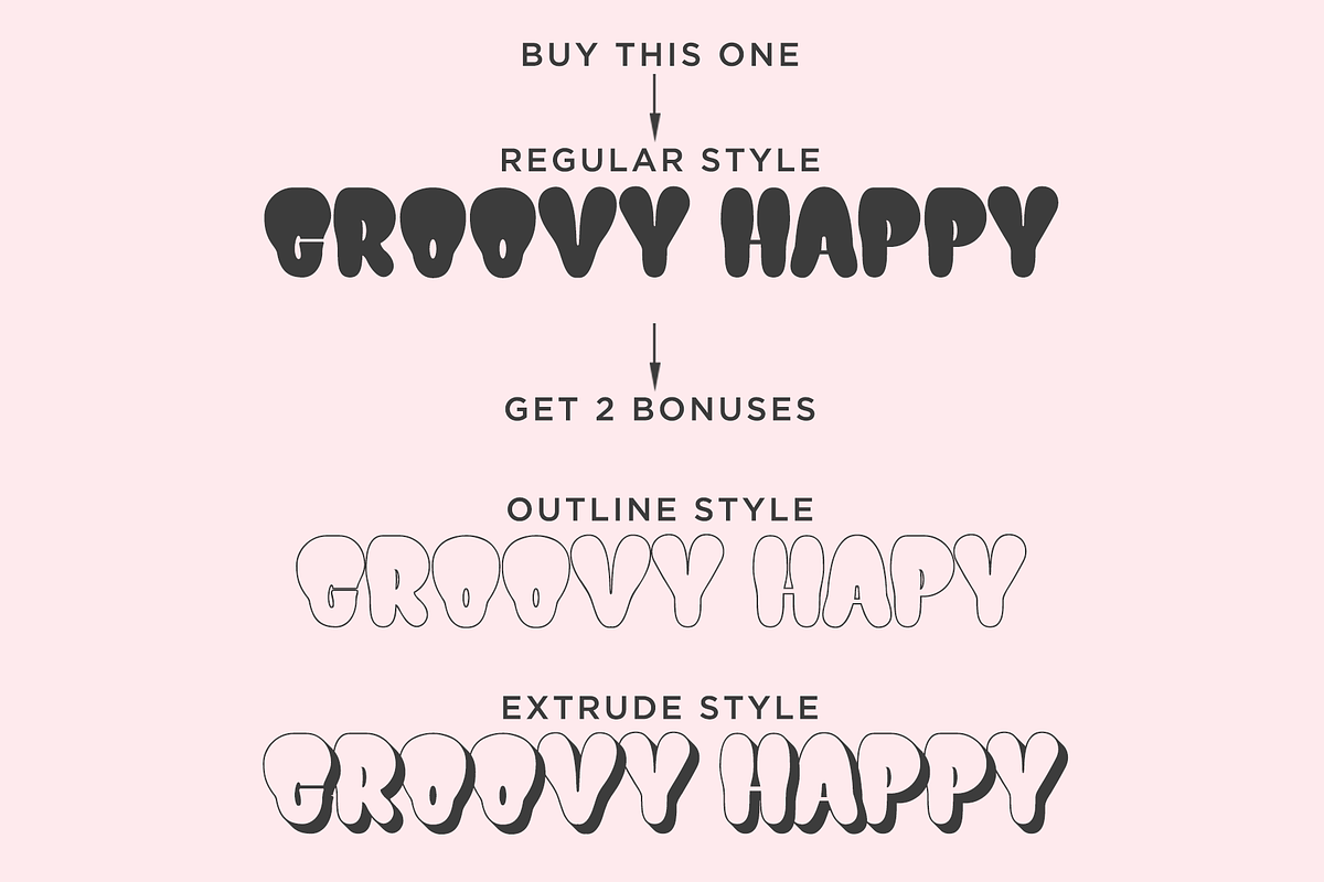 GROOVY HAPPY - Haksen, a Handwritten Font by Haksen (Photo 3 of 9)