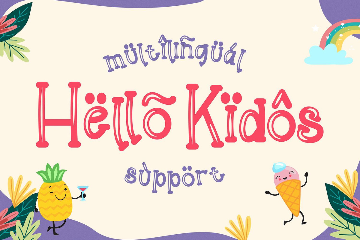Helloo Kidos - Playful Display Font, a Handwritten Font by StringLabs (Photo 10 of 11)