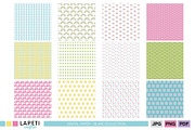 Spring Pastel Digital Paper Pack, a Pattern Graphic by Lapeticrafter (Thumbnail 2 of 5)