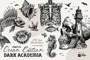 Dark Academia Ocean | Illustration, an Object Illustration by KetteCreate (Thumbnail 1 of 14)