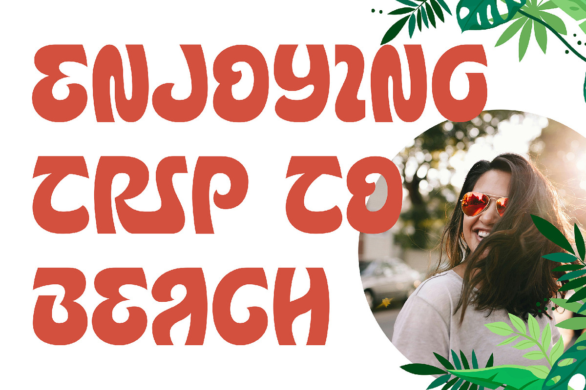 Crabking - Tropical Display Font, a Script Font by AQR Studio (Photo 6 of 8)