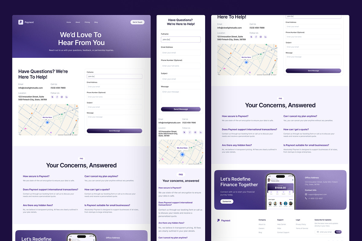 Paynext - Fintech Website, an UI Kit Template by peterdraw (Photo 6 of 7)