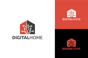 Digital Home Logo Vector Technology, a Branding & Logo Template by zaqilogo