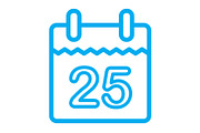 Calendar icon, an Outline Icon by Sumberpangan (Thumbnail 3 of 3)