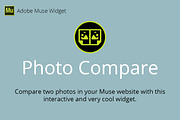 Photo Compare Adobe Muse Widget, a Plug-in Add-On by MuseTemplatesPro (Thumbnail 1 of 2)