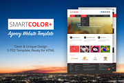 SmartColor Agency Website, a Websites & App Template by IQSIR (Thumbnail 1 of 6)