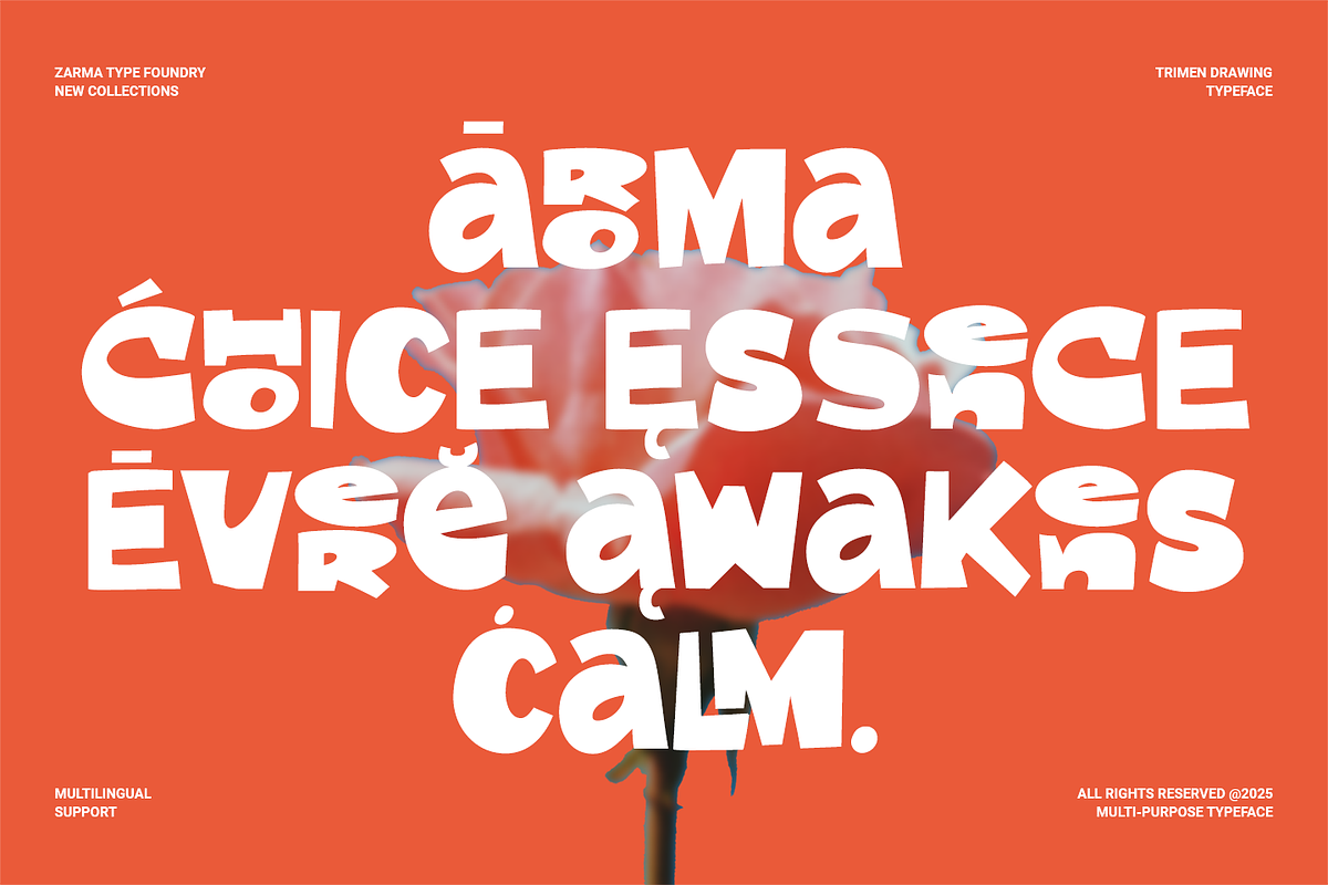 Trimen Drawing - Modern Bold Font, a Sans Serif Font by Zarma Type (Photo 11 of 14)