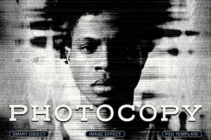 Photocopy Image Effect, a Mockup by wavebreak