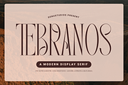 Tebranos | Modern Display Serif, a Serif Font by Denustudios (Thumbnail 1 of 13)