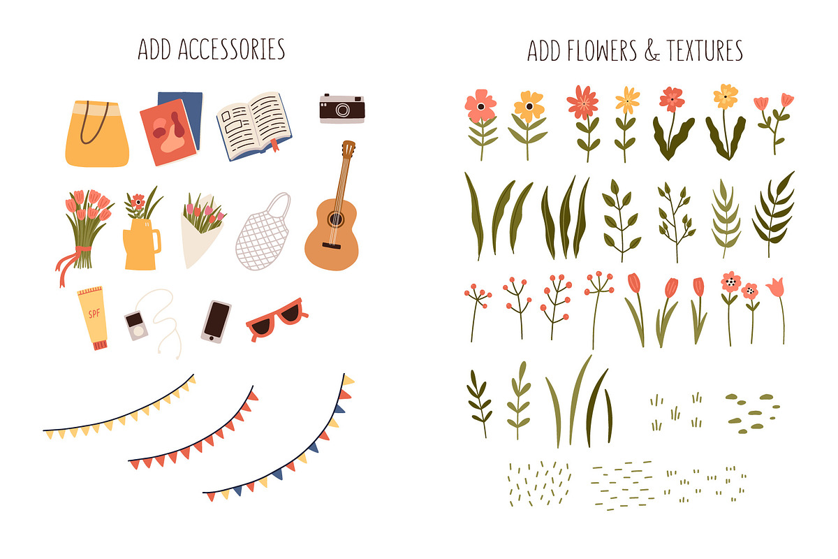 Outdoor weekend. Food & flowers, an Object Graphic by MaNechaeva (Photo 5 of 9)
