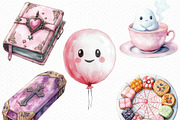 Pink Pastel Halloween Clipart, an Illustration by Craft Nest (Thumbnail 5 of 6)