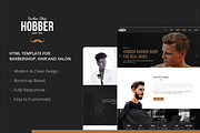 Hobber - Barbershop, Hair and Salon, a Websites & App Template by Rudhi Sasmito (Thumbnail 1 of 2)