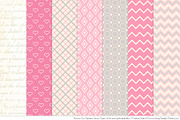 Elephants Clipart & Patterns in Pink, an Illustration by Amanda Ilkov (Thumbnail 4 of 4)