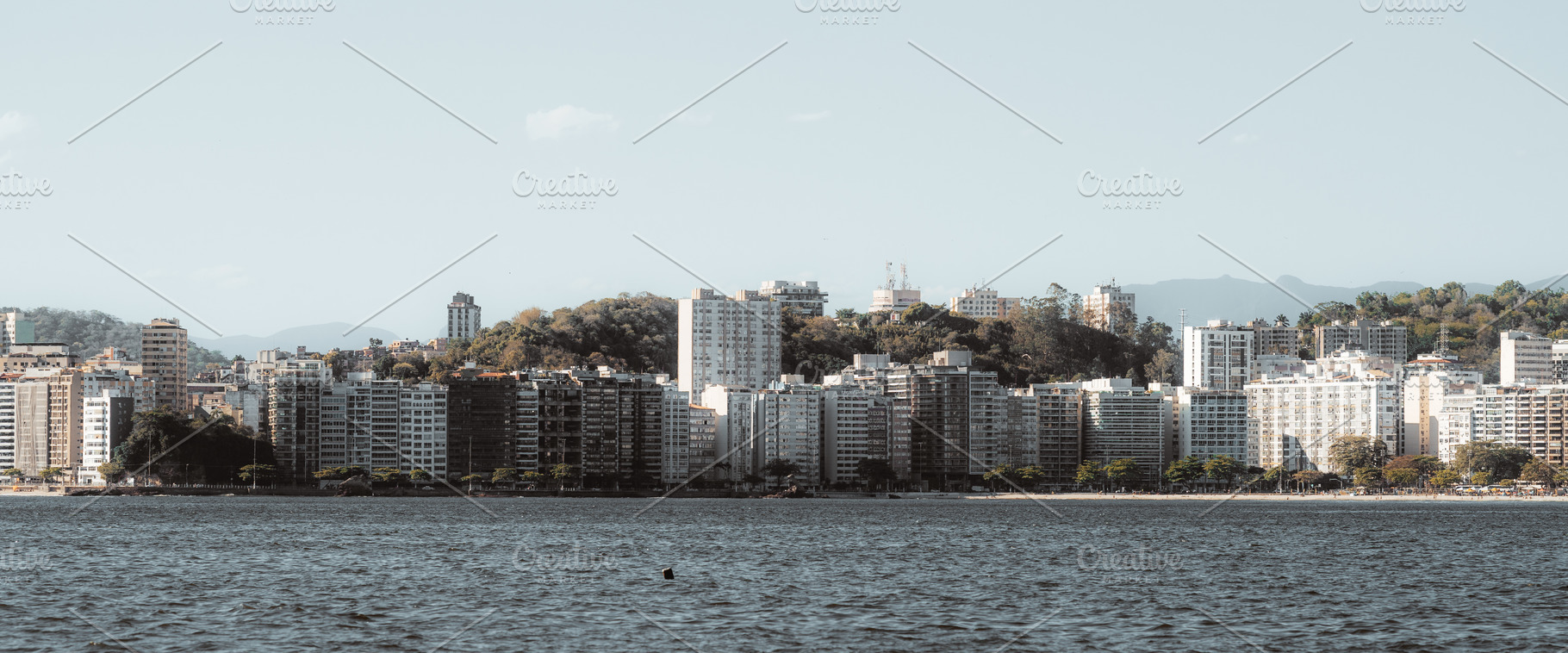 Telephoto waterfront skyline, an Architecture Photo by SkyNext