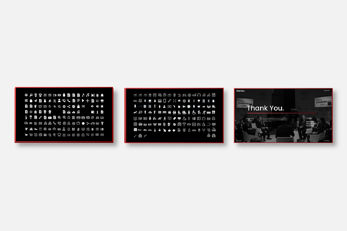 Maniac – Business PowerPoint, a Presentation Template by Dens Creative Studio (Photo 6 of 6)
