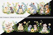 Rat Embroidery Clipart, a Graphic by Artnoy (Thumbnail 3 of 5)