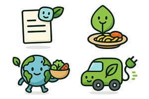 Creative illustrations of eco, a Food Illustration by ZinetroN