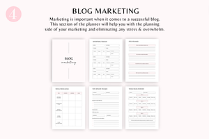 Blogging Planner Canva & Printable