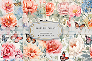 BLOSSOM FLIGHT. Seamless Pack, a Texture Illustration by RefinedFantasyStudio (Thumbnail 1 of 9)