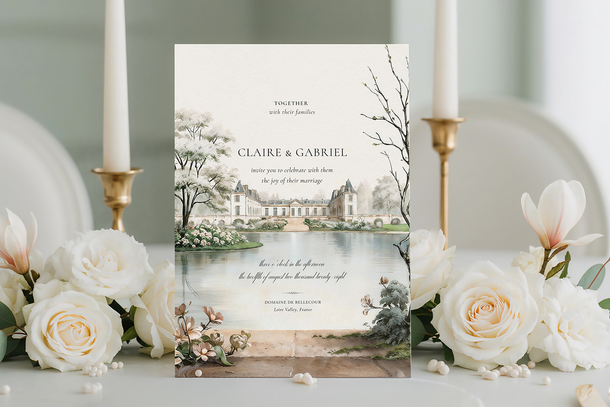 Timeless Garden | Wedding Invitation, a Print Template by by creative paper (Photo 1 of 6)