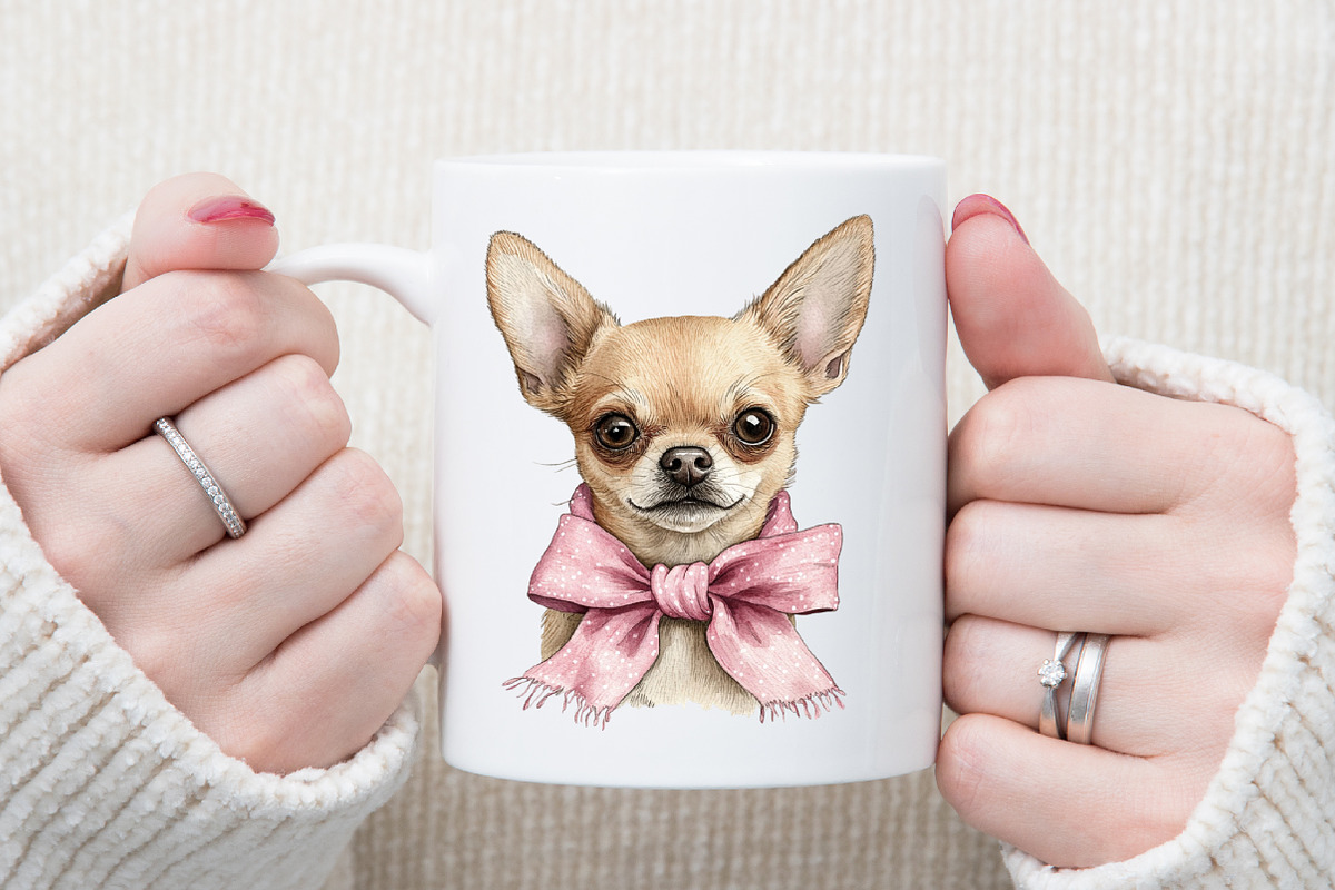 Cozy Chihuahua Clipart Set, an Illustration by Sublimation Artist (Photo 5 of 6)