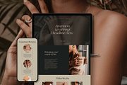 Canva Website Template, a Websites & App Template by Asha Glenn Design Studio (Thumbnail 4 of 9)